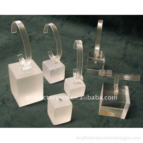 design clear lucite watch holder stand